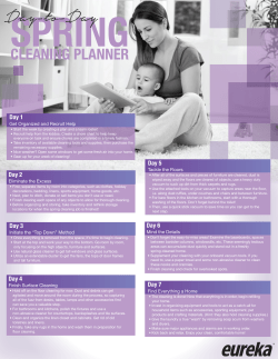 to the Eureka Spring Cleaning Planner