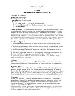 ART 404 Syllabus