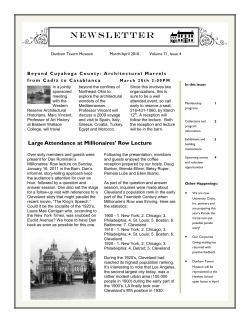newsletter - Dunham Tavern Museum
