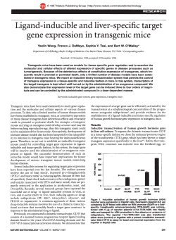 Ligand-inducible and liver-specific target