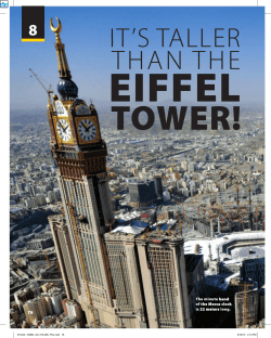 The minute hand of the Mecca clock is 22 meters long.