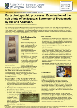 Early photographic processes: Examination of the salt prints of