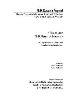 Ph.D. Research Proposal