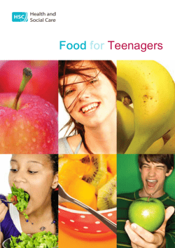 Food for Teenagers - Belfast Health and Social Care Trust