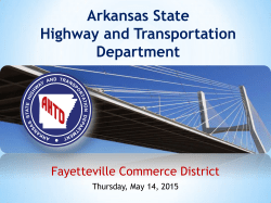 Fayetteville Commerce District - Arkansas State Highway and