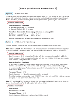 How to get to Brussels from the airport