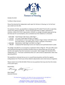 October 28, 2013 To Whom It May Concern: Please find attached the