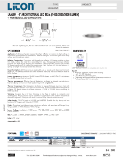 LRALD4 - 4" ARCHITECTURAL LED TRIM (1400/2000/3000 LUMEN)