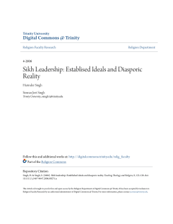 Sikh Leadership: Establised Ideals and