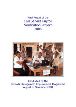 Civil Service Payroll Verification Project 2008