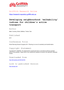 Developing neighbourhood `walkability` indices for children`s active