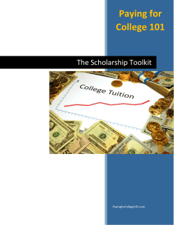 The Scholarship Toolkit - Shoreline School District