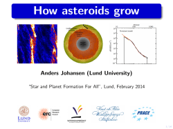 How asteroids grow