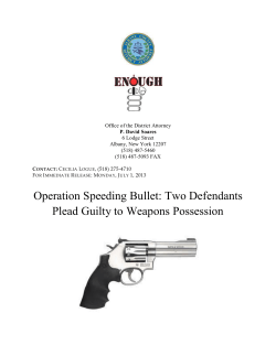 Operation Speeding Bullet: Two Defendants Plead Guilty to