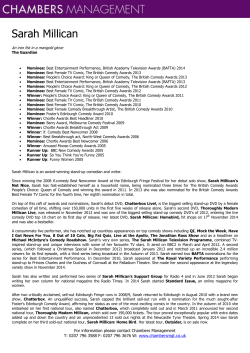 Sarah Millican - Chambers Management