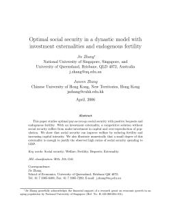 Optimal social security in a dynastic model with investment