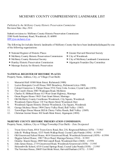 mchenry county comprehensive landmark list