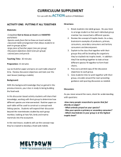 curriculum supplement - Alaska Sealife Center