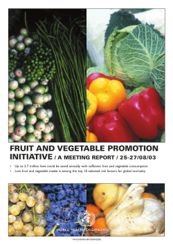 fruit and vegetable promotion