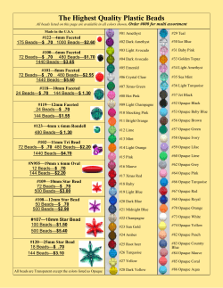 The Highest Quality Plastic Beads