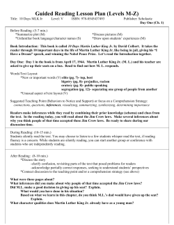 Guided Reading Lesson Plan (Levels M-Z)