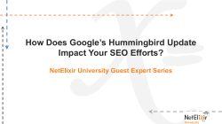 How Does Google`s Hummingbird Update Impact Your