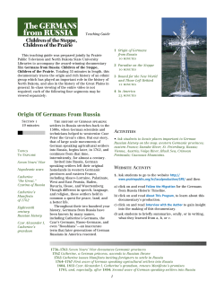 Germans from Russia Guide - Prairie Public Broadcasting