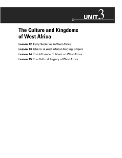 The Culture and Kingdoms of West Africa