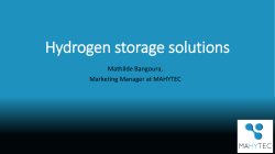 Hydrogen storage solutions