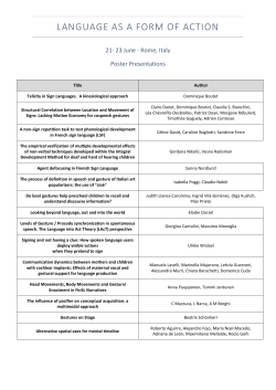 language as a form of action