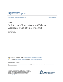Isolation and Characterization of Different Aggregates of Lipid from