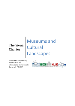 Museums and Cultural Landscapes