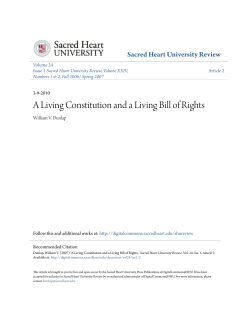 A Living Constitution and a Living Bill of Rights