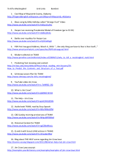 To Kill a Mockingbird Unit Links Bambini 1. Cool Map of Maycomb