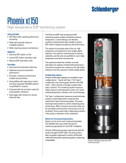 Phoenix xt150 High-Temperature ESP Monitoring