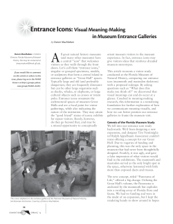 Entrance Icons: Visual Meaning-Making in Museum Entrance Galleries