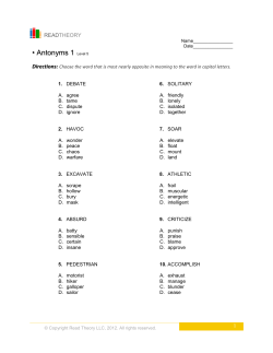 Antonyms 1 - English for Everyone