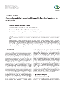 Comparison of the Strength of Binary Dislocation Junctions in fcc