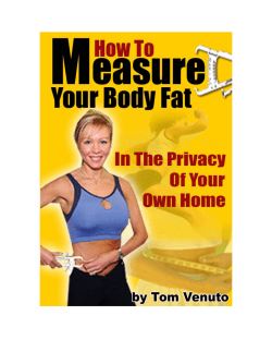 Measure Your Own Body Fat