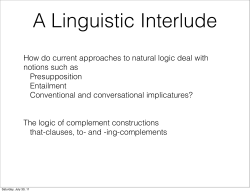 How do current approaches to natural logic deal with notions such