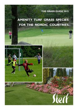 AMENITY TURF GRASS SPECIES FOR THE NORDIC COUNTRIES