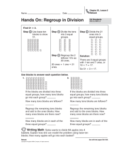 Hands On: Regroup in Division