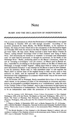BUSBY AND THE DECLARATION OF INDEPENDENCE