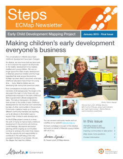 ECMap Newsletter January 2015