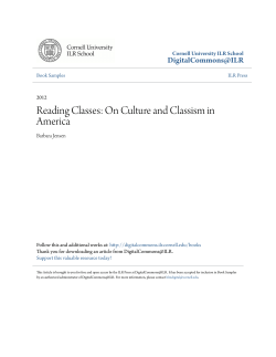Reading Classes: On Culture and Classism in America