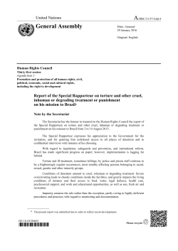 Brazil - Anti-Torture Initiative