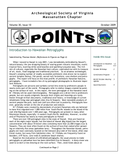 Introduction to Hawaiian Petroglyphs Archeological Society of
