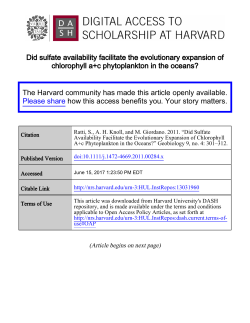 Did sulfate availability facilitate the evolutionary expansion of