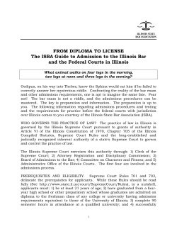 From Diploma to Degree - Illinois State Bar Association
