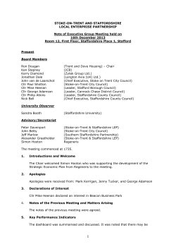 16th December 2013 - Stoke-on-Trent and Staffordshire Local